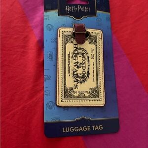 Bioworld Burgundy Faux Leather Luggage Strap